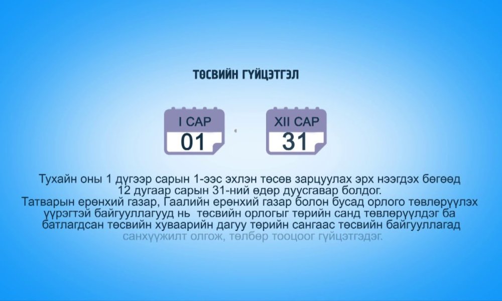 Төсвийн гүйцэтгэлийн 4-р сарын мэдээ. 2026 он