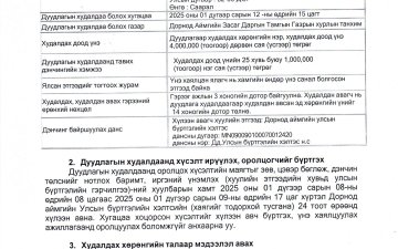 Нээлттэй дуудлага худалдааны зар