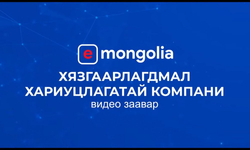 Хязгаарлагдмал хариуцлагатай компани - E mongolia /Видео заавар/