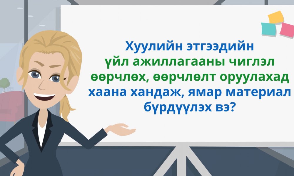 Хуулийн этгээдийн үйл ажиллагааны чиглэл өөрчлөх, өөрчлөлт оруулахад хаана хандаж, ямар материал бүрдүүлэх вэ?