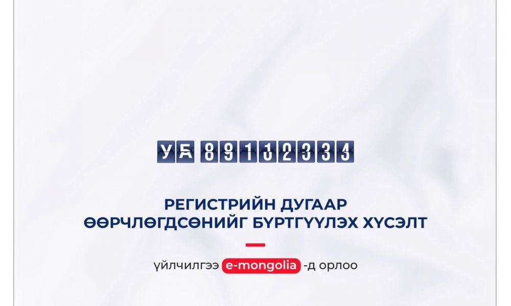 E-MONGOLIA-д Регистрийн дугаар өөрчлөгдсөнийг бүртгүүлэх хүсэлт нэмэгдлээ
