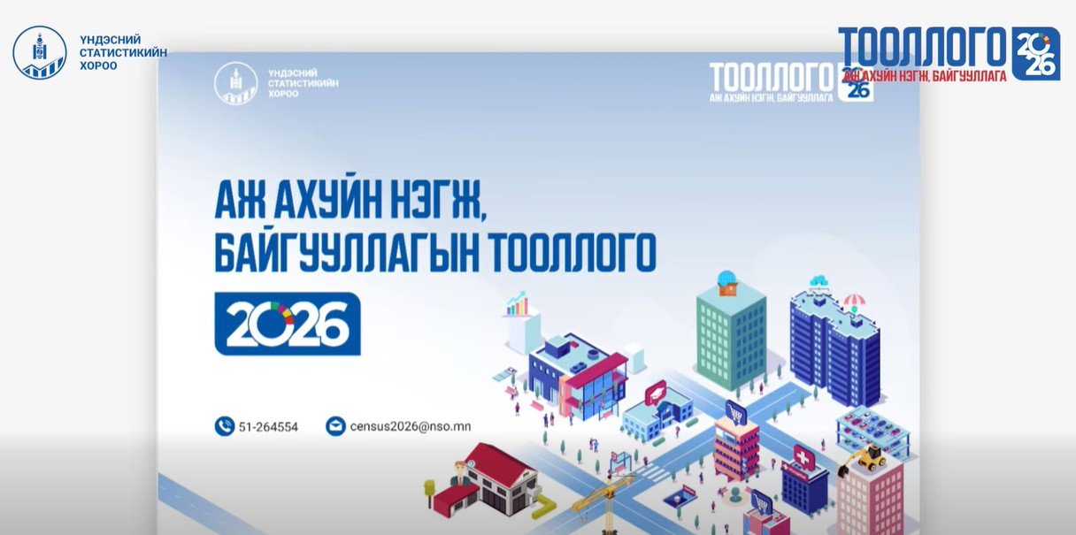 АЖ АХУЙ НЭГЖ, БАЙГУУЛЛАГЫН ТООЛЛОГО-2026