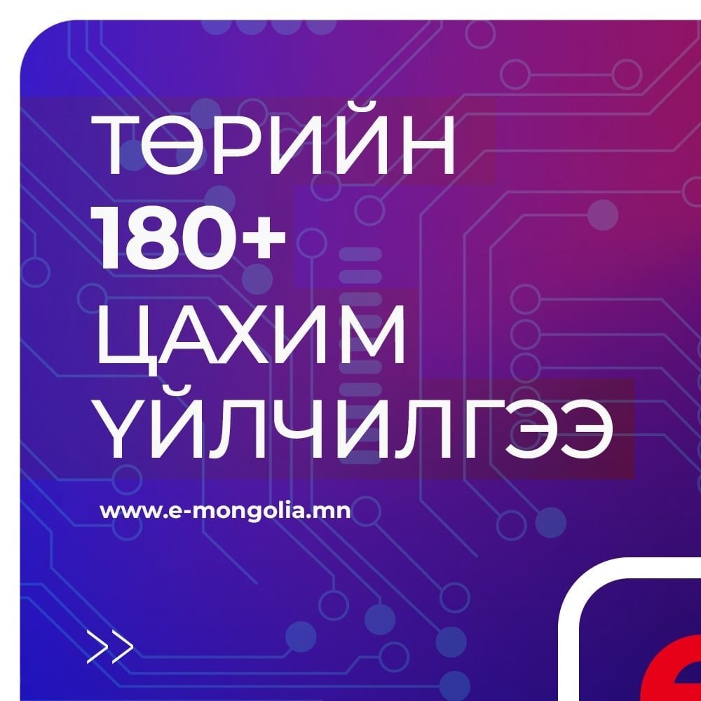 Төрийн үйлчилгээг www.e-mongolia.mn портал системээс авах боломжтой.