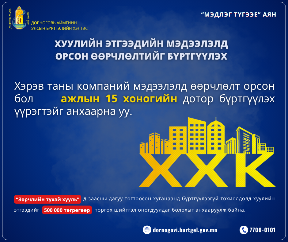 Албан хаагчийн ажиллах нөхцөл, нийгмийн баталгааг хангах 2025 оны эхний хагас жилийн тайлан