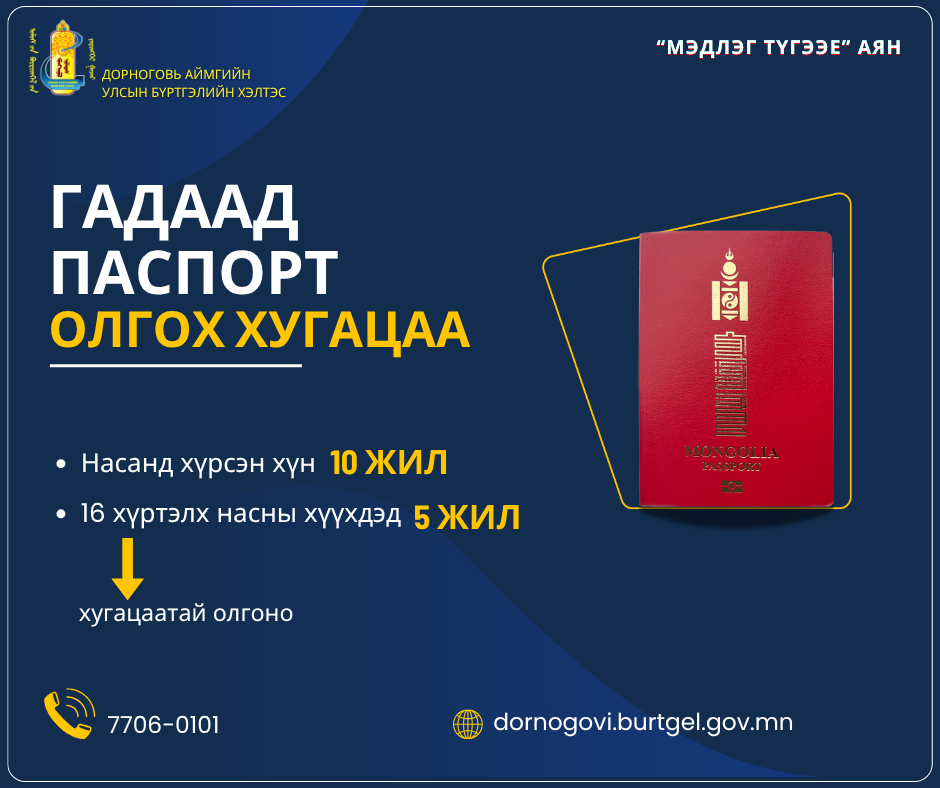 Дорноговь аймгийн Улсын бүртгэлийн хэлтсийн 2025 оны үйл ажиллагааны тайлан 