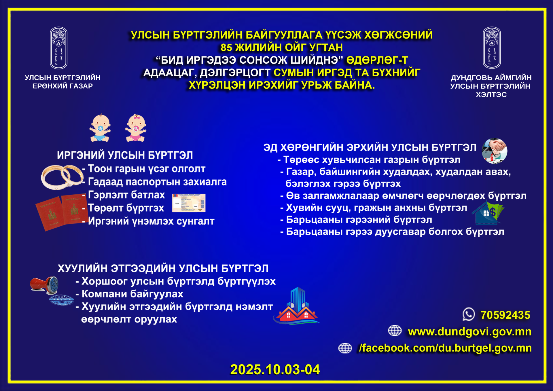 Зөөврийн 4g төхөөрөмж ашиглан “БИД ИРГЭДЭЭ СОНСОЖ, ШИЙДНЭ” өдөрлөг Адаацаг, Дэлгэрцогт сумдад зохион байгуулна.