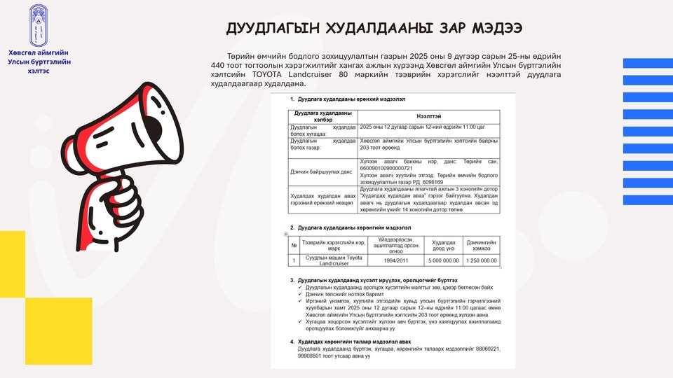 ИРГЭДИЙН АНХААРАЛД