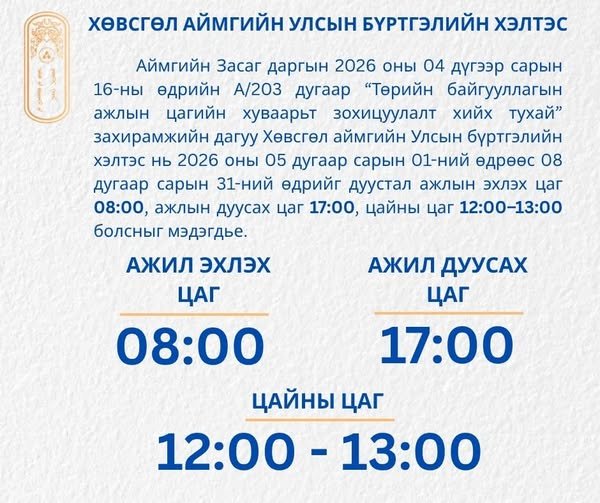ИРГЭДИЙН АНХААРАЛД